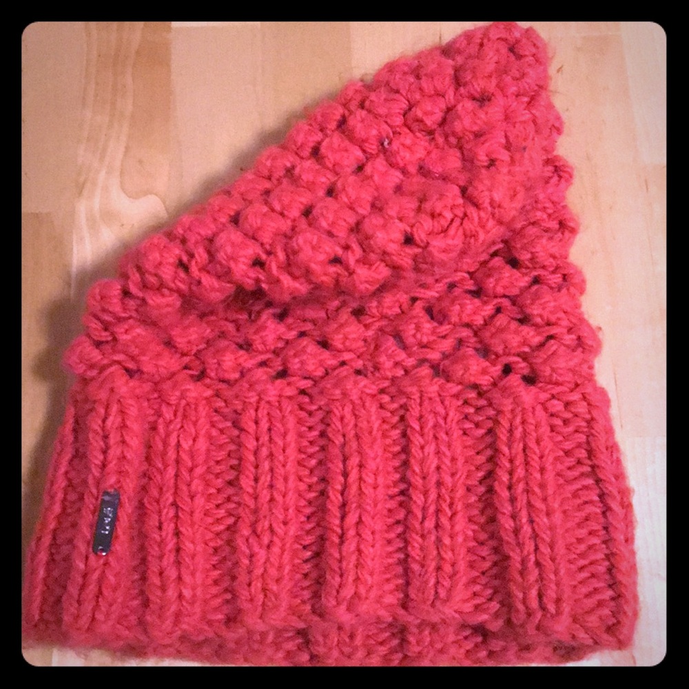 Pink Knit Ski Hat